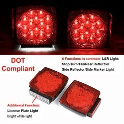 Wholesale ???? 12V LED Submersible Left And Right Trailer Lights Stop Tail Turn Signal Lights For Under 80 Inch Boat Trailer Truck RV Marine-Replacement For Your Incandescent Bulb Units ???? -Govee-shop 51QAt5lhTXL
