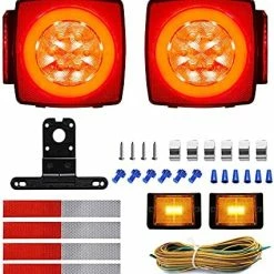 Cheapest ???? 12V LED Submersible Trailer Light Kit, Super Bright Boat Trailer Light, Utility Brake Stop Turn Tail Lightsfor Camper Truck, RV Marine Snowmobile Under 80 Inch, IP68 Waterproof 2 Pack Basic ???? -Govee-shop 51R5hPiRcvS. AC