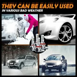 Flash Sale ???? Pack Of 4 H11 9005 LED Headlight Bulbs Combo, 6500K Cool White 24000LM Wireless Headlight LED Bulbs, H11/H9/H8 9005/HB3 Automotive Headlight Bulbs For Auto Replacement High Low Beam (9005, H11 Style) ???? -Govee-shop 51RDi7z5qNL