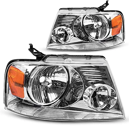 Buy ???? Headlight Assembly Compatible With 2004 2005 2006 2007 2008 Ford F150 Pickup Passenger And Driver Side Chrome Housing Amber Reflector C Black Housing Clear Reflector Clear Lens ✨ 3 Buy ???? Headlight Assembly Compatible With 2004 2005 2006 2007 2008 Ford F150 Pickup Passenger And Driver Side Chrome Housing Amber Reflector C Black Housing Clear Reflector Clear Lens ✨