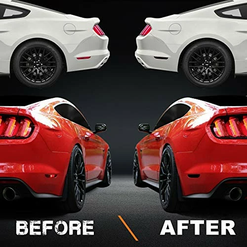 Cheap ???? Blackout Side Marker Lights Vinyl Tint Film Precut Overlay Rear Sidemarker Wrap Cover Compatible With Ford Mustang 2015 2016 2017 2018 2019 ???? 4 Cheap ???? Blackout Side Marker Lights Vinyl Tint Film Precut Overlay Rear Sidemarker Wrap Cover Compatible With Ford Mustang 2015 2016 2017 2018 2019 ???? - Image 2