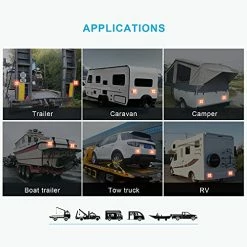 Cheap ⌛ Wireless Trailer Lights Kit For Towing Truck, Rechargeable LED Tow Light With Super Magnetic ,7 Way To 4 Way Transmitter For Boat Trailer, Caravan, Camper, RV ⌛ -Govee-shop 51S1twCfejL