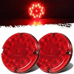 Best reviews of ✨ 2Pcs 7" Round White LED Backup Lights 17 LED Marker Clearance Running Lights Surface Mount For Transit Vehicles Bus Truck Traile ⌛ -Govee-shop 51SINGeTmL. AC