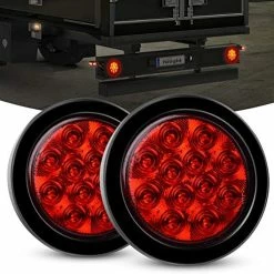 Buy ???? 2PCS 4" White Round LED Reverse Back Up Light W/Surface Mount Grommet Plugs Trailer Tail Lights For Truck Trailer RV Jeep, 2 Years Warranty (TL-26) ???? -Govee-shop 51TPDmj0hqL. AC