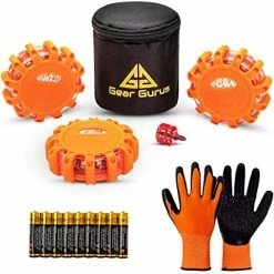 Top 10 ???? Gear Gurus LED Road Flares Kit - Flashing Warning Light Emergency Disc Beacon Roadside Flare Safety Light Magnetic Base For Car Truck Boat - Batteries Screwdriver Gloves Storage Bag Included (1-Set) ⭐ 13 Top 10 ???? Gear Gurus LED Road Flares Kit - Flashing Warning Light Emergency Disc Beacon Roadside Flare Safety Light Magnetic Base For Car Truck Boat - Batteries Screwdriver Gloves Storage Bag Included (1-Set) ⭐ -Govee-shop 51TQJ88hHL. AC