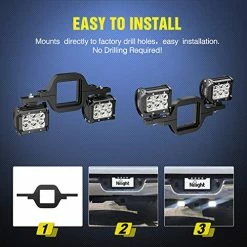Wholesale ⌛ 2 PCS 4 Inch 60W Led Pods With 2.5 Inch Tow Hitch Mounting Brackets LED Backup Reverse Lights Rear Search Lighting Led Light Bar For Pickup ATV SUV Truck Trailer Boat Led Pods + Tow Hitch +wiring Harness ???? 12 Wholesale ⌛ 2 PCS 4 Inch 60W Led Pods With 2.5 Inch Tow Hitch Mounting Brackets LED Backup Reverse Lights Rear Search Lighting Led Light Bar For Pickup ATV SUV Truck Trailer Boat Led Pods + Tow Hitch +wiring Harness ???? -Govee-shop 51TQoiY0uFL