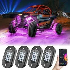 Buy ???? Rock Lights For Trucks, 8 Pods RGB LED Rock Lights With APP Control Music Mode 120 LEDs, Multilcolor Underglow Rock Lights For UTV ATV RZR Truck Off Road Golf Cart ???? -Govee-shop 51TXgAfdrL. AC