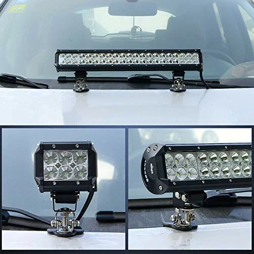 Best Pirce ???? LED Light Bar Mounting Bracket, Nilight 2PCS Universal Adjustable Pillar Hood Led Work Light Mount Bracket Clamp Holder For Off Road Jeep Truck SUV Installing Without Drilling, 2 Years Warranty ✔️ 9 Best Pirce ???? LED Light Bar Mounting Bracket, Nilight 2PCS Universal Adjustable Pillar Hood Led Work Light Mount Bracket Clamp Holder For Off Road Jeep Truck SUV Installing Without Drilling, 2 Years Warranty ✔️ - Image 7