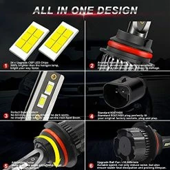 Best reviews of ???? 9007/HB5 LED Headlight Bulbs 12000 Lumens Super Bright 60W 6000K White High Beam/Low Beam LED Headlights Conversion Kit With Fan, Pack Of 2 ???? 8 Best reviews of ???? 9007/HB5 LED Headlight Bulbs 12000 Lumens Super Bright 60W 6000K White High Beam/Low Beam LED Headlights Conversion Kit With Fan, Pack Of 2 ???? -Govee-shop 51TqrQYgrtS