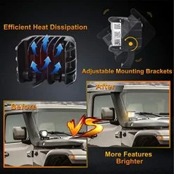 Flash Sale ???? Side Shooter Pod Lights 4 Inch Dual Side Yellow Strobe LED Cube Lights For Farm Tractor Plow Truck ATV UTV 4x4 Blue Side Shooter Lights ✨ -Govee-shop 51UcWCTvZmL