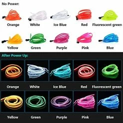 Top 10 ⌛ EL Wire Interior Car LED Strip Lights, LEDCARE USB Neon Glowing Strobing Electroluminescent Wire Lights With 6mm Sewing Edge, Ambient Lighting Kits For Car, Garden, Decorations (5M/15FT, Blue) ???? 22 Top 10 ⌛ EL Wire Interior Car LED Strip Lights, LEDCARE USB Neon Glowing Strobing Electroluminescent Wire Lights With 6mm Sewing Edge, Ambient Lighting Kits For Car, Garden, Decorations (5M/15FT, Blue) ???? -Govee-shop 51UjUQmWDqS