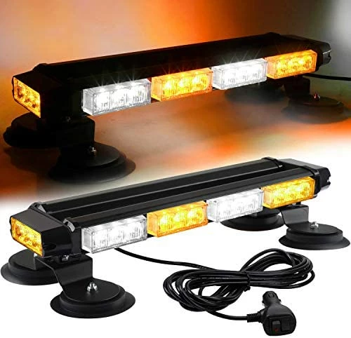 Budget ???? 16.8 Inch LED Strobe Flashing Light Bar, 26 Flashing Modes High Intensity Emergency Hazard Warning Beacon Lights With Magnetic Base For Car Trucks Trailer Roof Safety (Amber White Amber White) ???? 8 Budget ???? 16.8 Inch LED Strobe Flashing Light Bar, 26 Flashing Modes High Intensity Emergency Hazard Warning Beacon Lights With Magnetic Base For Car Trucks Trailer Roof Safety (Amber White Amber White) ???? - Image 6