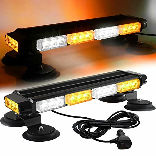 Budget ???? 16.8 Inch LED Strobe Flashing Light Bar, 26 Flashing Modes High Intensity Emergency Hazard Warning Beacon Lights With Magnetic Base For Car Trucks Trailer Roof Safety (Amber White Amber White) ???? 3 Budget ???? 16.8 Inch LED Strobe Flashing Light Bar, 26 Flashing Modes High Intensity Emergency Hazard Warning Beacon Lights With Magnetic Base For Car Trucks Trailer Roof Safety (Amber White Amber White) ????