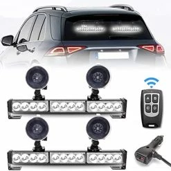 Outlet ⭐ 2 In 1 Emergency Traffic Advisor Strobe Lights Bar For Vehicles Trucks Amber And White 23 Flash Patterns 2pcs 12.8 Inch Safety Warning Lights Wireless Remote Control ???? -Govee-shop 51UyVOgt6KL. AC