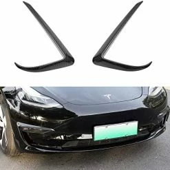 Cheapest ✨ Xipoo Fit Tesla Model 3 Fog Light Trim Front Fog Light Cover Eyebrow Cover Trim Frame Exterior Decoration For 2017 2018 2019 2020 2021 2022 Tesla Model 3 Accessories (Matte Black) ???? -Govee-shop 51V2IpaHWPL. AC