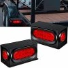 Hot Sale ???? Trailer Lights Welded Mount Steel Boxes Kit W/6 Inch LED Oval Tail Lights & 2 Inch LED Red Round Side Lights W/ Grommet Wire Connectors, 2 Pack ⭐ -Govee-shop 51VTbuvLQlL