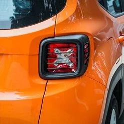 Buy ⌛ ABS Tail Light Lamp Covers Blinds Rear Taillight Guard For Jeep Renegade 2016-2021, Black ???? -Govee-shop 51W6BYG4mML