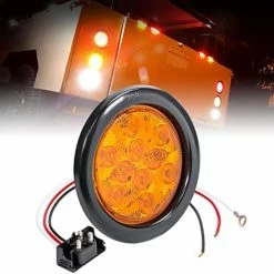 Outlet ✔️ 4pc 4" Round Red LED Trailer Tail Lights [DOT Certified] [Grommet & Plug Included] [IP67 Waterproof] Turn Stop Brake Trailer Lights For RV Trucks ???? -Govee-shop 51WInTSCtgL. AC