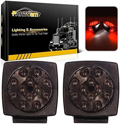 Best Sale ???? 12V Waterproof Square Led Trailer Light,Red LED Stop Turn Tail License Brake Running Light Lamp For Trailers Under 80" Boat Trailer Truck Marine Camper RV Snowmobile,IP68,DOT Complian ???? 6 Best Sale ???? 12V Waterproof Square Led Trailer Light,Red LED Stop Turn Tail License Brake Running Light Lamp For Trailers Under 80" Boat Trailer Truck Marine Camper RV Snowmobile,IP68,DOT Complian ???? - Image 5