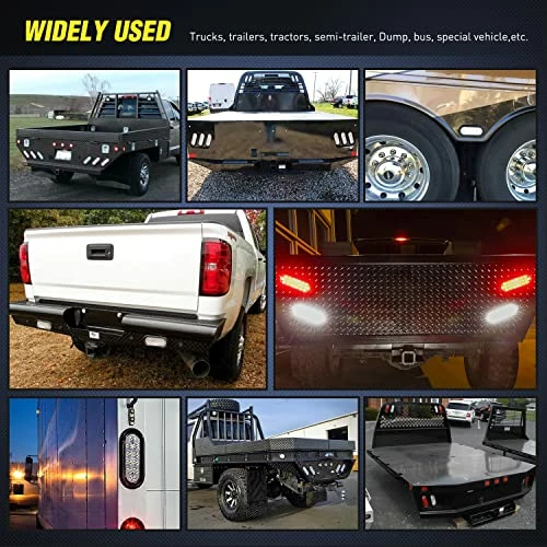 Flash Sale ???? TL-09 6 Inch Oval White LED Trailer Tail Lights 2PCS 10 LED W/Flush Mount Grommets Plugs IP67 Waterproof Reverse/Back Up Trailer Lights For RV Truck Jeep, 2 Years Warranty ???? 9 Flash Sale ???? TL-09 6 Inch Oval White LED Trailer Tail Lights 2PCS 10 LED W/Flush Mount Grommets Plugs IP67 Waterproof Reverse/Back Up Trailer Lights For RV Truck Jeep, 2 Years Warranty ???? - Image 7