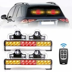 Outlet ⭐ 2 In 1 Emergency Traffic Advisor Strobe Lights Bar For Vehicles Trucks Amber And White 23 Flash Patterns 2pcs 12.8 Inch Safety Warning Lights Wireless Remote Control ???? -Govee-shop 51XFOOEHX9S. AC