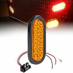 New ???? 2pc 6" Red Oval LED Trailer Tail Light Kit [DOT FMVSS 108] [SAE STIP] [24 LED] [Grommet & Plug Included] [IP67 Waterproof] [Stop Turn Tail] Trailer Brake Lights For Boat Trailer RV Trucks ⌛ -Govee-shop 51Xuo1QViXL. AC