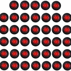 Hot Sale ???? 50 Pcs 3/4 Inch Amber 3 LED Mini Round Miniature Side Marker Lights Universal For Trucks Lorry Boat Pickup Bus RV Waterproof Sealed Bulbs 12V DC ???? -Govee-shop 51YIOe9a4EL. AC