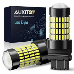 Best reviews of ???? 3157 LED Bulbs Reverse Lights, AUXITO 102-SMD Chipsets 500% Brighter 3056 3156 3057 4157 LED Bulbs With Projector For Backup Reverse Lights Tail Brake Signal Lights, 6000K White ????