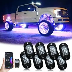 Hot Sale ???? RGB LED Rock Lights, 150 LEDs Lights With Phone App/Remote Control & Timing & Music Mode Rock Lights Kits, Waterproof Underglow Light For ATV RZR UTV SUV Off Road AUTO Motorcycle (10 Pods) ⭐ -Govee-shop 51Z1gzbgL. AC