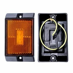 Promo ???? LED Amber Side Marker Lights Sealed Submersible LED Clearance Reflector Lamps Waterproof Trailer Running Lights For 12V Boat Trailer Truck Marine RV (2 Pack) ???? -Govee-shop 51ZQISjj7DL