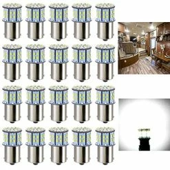 Govee-shop 35 Best Pirce ???? 1156 1141 1003 7506 BA15S LED Bulbs White 20-Packs, Super Bright 3014 50-SMD LED Replacement For 12 Volt RV Camper Trailer Boat Trunk Interior Lights ✔️
