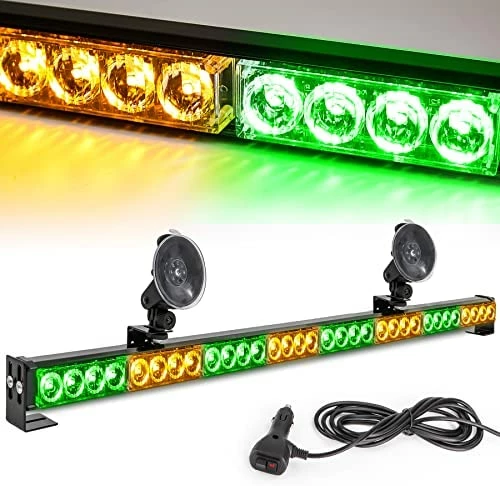 New ???? Traffic Advisor Light Bar 35.5 Inch 13 Flash Patterns 32 Led Warning Emergency Strobe Light Bar Directional Flashing Led Safety Lights With Cigar Lighter (35.5 Inch, Yellow/White) ⌛ 13 New ???? Traffic Advisor Light Bar 35.5 Inch 13 Flash Patterns 32 Led Warning Emergency Strobe Light Bar Directional Flashing Led Safety Lights With Cigar Lighter (35.5 Inch, Yellow/White) ⌛ - Image 11