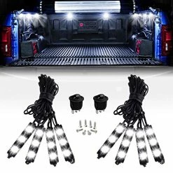 Deals ???? TR-08 8PCS 24LED Rock Light For Cargo Truck Pickup Bed Off Road Under Car Side Marker LED Rock Lighting Kit W/Switch White, 2 Years Warranty ????