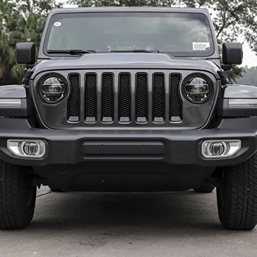 Cheapest ???? JeCar Front Grill Inserts & Headlight Cover Kit Compatible With Jeep Wrangler 2018-2022 JL & Unlimited, Black Black01 ???? 8 Cheapest ???? JeCar Front Grill Inserts & Headlight Cover Kit Compatible With Jeep Wrangler 2018-2022 JL & Unlimited, Black Black01 ???? - Image 6