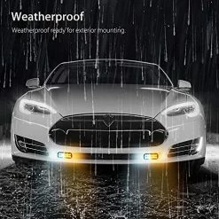 Wholesale ✨ 10pcs Emergency Strobe Lamps 12-LED Surface Mount Flashing Lights For Truck Car Vehicle Waterproof LED Emergency Beacon Hazard Warning Light 12V-24V Universal Car Accessories(Amber/White) ???? -Govee-shop 51aXVEnweQS