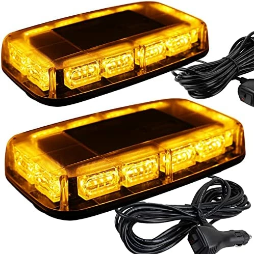 Coupon ???? 2pcs 48LED Roof Top Strobe Lights, High Visibility Emergency Safety Warning LED Mini Strobe Light Bar With Magnetic Base For 12-24V Snow Plow, Trucks, Construction Vehicles (Amber/White) ✔️ 7 Coupon ???? 2pcs 48LED Roof Top Strobe Lights, High Visibility Emergency Safety Warning LED Mini Strobe Light Bar With Magnetic Base For 12-24V Snow Plow, Trucks, Construction Vehicles (Amber/White) ✔️ - Image 5