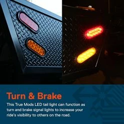 Deals ✔️ 2pc 6" Red Oval LED Trailer Tail Light Kit [DOT FMVSS 108] [SAE S2TSI6P2] [Grommet & Plug Included] [IP67 Waterproof] [Stop Turn Tail] Trailer Brake Lights For Boat Trailer RV Trucks ⌛ -Govee-shop 51b1tUO7AyL