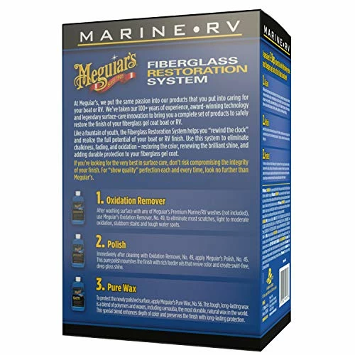 Budget ???? Meguiar's Marine/RV Fiberglass Restoration System, Boat Fiberglass Repair Kit With Oxidation Remover, Boat Polish And Boat Wax - 3 Count (1 Pack) ⌛ 5 Budget ???? Meguiar's Marine/RV Fiberglass Restoration System, Boat Fiberglass Repair Kit With Oxidation Remover, Boat Polish And Boat Wax - 3 Count (1 Pack) ⌛ - Image 3