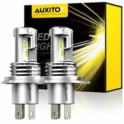 Budget ???? H4 9003 HB2 LED Headlight Bulbs, 12000LM Per Set 6500K Xenon White For High And Low Beam Hi/Lo Plug And Play, Pack Of 2 ????
