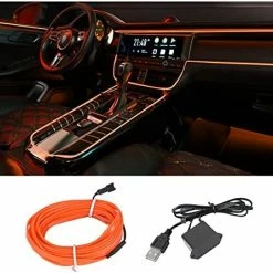 Outlet ???? EL Wire Interior Car LED Strip Lights, USB Auto Neon Light Strip With Sewing Edge, 16FT Electroluminescent Car Ambient Lighting Kits With Fuse Protection, Car Decoration Accessories (Red/16FT) ❤️ -Govee-shop 51bgBGmtpEL. AC