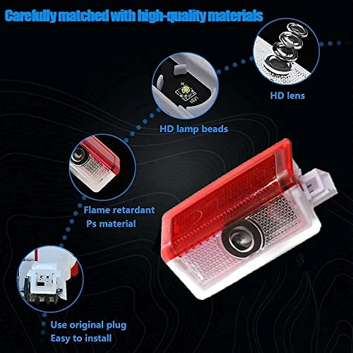 Cheap ✔️ 4 PCS Car Door Light Logo Projector Compatible With Mercedes Benz Accessories LED Car Light Logo 3D Ghost Shadow Light Upgraded Welcome Courtesy Projector For A B C E M G AMG W166 W176 W205 W212 ???? 6 Cheap ✔️ 4 PCS Car Door Light Logo Projector Compatible With Mercedes Benz Accessories LED Car Light Logo 3D Ghost Shadow Light Upgraded Welcome Courtesy Projector For A B C E M G AMG W166 W176 W205 W212 ???? - Image 4