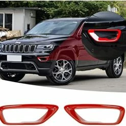 Flash Sale ???? Front Fog Lights Cover Fog Lamp Frame Trim Replacement For 2018-2021 Jeep Grand Cherokee, Black ???? -Govee-shop 51bpzjno5L. AC
