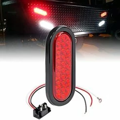 New ???? 2pc 6" Red Oval LED Trailer Tail Light Kit [DOT FMVSS 108] [SAE STIP] [24 LED] [Grommet & Plug Included] [IP67 Waterproof] [Stop Turn Tail] Trailer Brake Lights For Boat Trailer RV Trucks ⌛ -Govee-shop 51bzOvK6bdL. AC