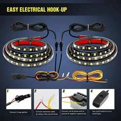 Flash Sale ???? TR-05 2PCS 60 Inch 180 LEDs Bed Strip Kit With Waterproof On/Off Switch Blade Fuse 2-Way Splitter Extension Cable For Cargo, Pickup Truck, SUV, RV, Boat , 2 Years Warranty ???? 15 Flash Sale ???? TR-05 2PCS 60 Inch 180 LEDs Bed Strip Kit With Waterproof On/Off Switch Blade Fuse 2-Way Splitter Extension Cable For Cargo, Pickup Truck, SUV, RV, Boat , 2 Years Warranty ???? -Govee-shop 51cMPxEccpL