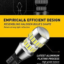 Outlet ⌛ 912 921 LED Bulb For Backup Reverse Light Bulbs, 2600 Lumens 4014 42-SMD, 6000K White, Non-Polarity 906 W16W T15 921 LED Bulb Direct Back Up Replacement Lamp, Pack Of 2 ❤️ -Govee-shop 51clJkrW1YL