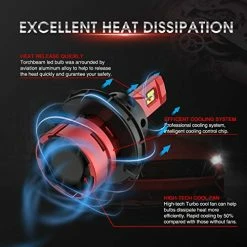 Best reviews of ???? T2 H13/9008 LED Bulbs Kit, 16000 Lumens 6500K Super Bright Replacement Bulbs, 400% Brightness Plug And Play With Fan 50,000 Hours Lifespan, Pack Of 2 ???? -Govee-shop 51dAmCIhDpL