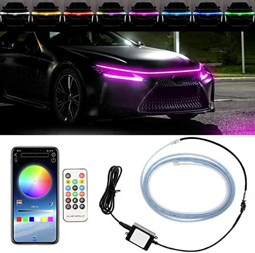 Best reviews of ???? 59IN Car Led Lights Exterior Car Hood Light Strip Multicolor 12V LED Daytime Running Lights, RGB Flexible Headlights Waterproof LED Strips Waterproof Car Engine Cover Decoration Headlight ⭐ 12 Best reviews of ???? 59IN Car Led Lights Exterior Car Hood Light Strip Multicolor 12V LED Daytime Running Lights, RGB Flexible Headlights Waterproof LED Strips Waterproof Car Engine Cover Decoration Headlight ⭐ - Image 10