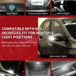 Cheap ???? 194 168 2825 W5W LED Bulb White Canbus Error Free, T10 LED Bulbs 400LM 6000K Super Bright For Dome Map License Plate Trunk Cargo Lights (2-Pack) ???? -Govee-shop 51eYREdwpUL