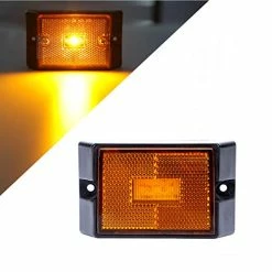 Promo ???? LED Amber Side Marker Lights Sealed Submersible LED Clearance Reflector Lamps Waterproof Trailer Running Lights For 12V Boat Trailer Truck Marine RV (2 Pack) ???? -Govee-shop 51eitHXU7SL