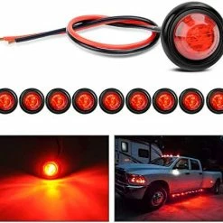 Best Pirce ???? TL-04 10 PCS 3/4 Inch Round LED Clearance Light LED Front Rear Side Marker Indicator Light Bullet Marker Light For Truck RV Car Bus Trailer Van Caravan Boat 12V, Red, 2 Years Warranty 30pcs Amber Red White ???? 13 Best Pirce ???? TL-04 10 PCS 3/4 Inch Round LED Clearance Light LED Front Rear Side Marker Indicator Light Bullet Marker Light For Truck RV Car Bus Trailer Van Caravan Boat 12V, Red, 2 Years Warranty 30pcs Amber Red White ???? -Govee-shop 51fDiImhRL. AC